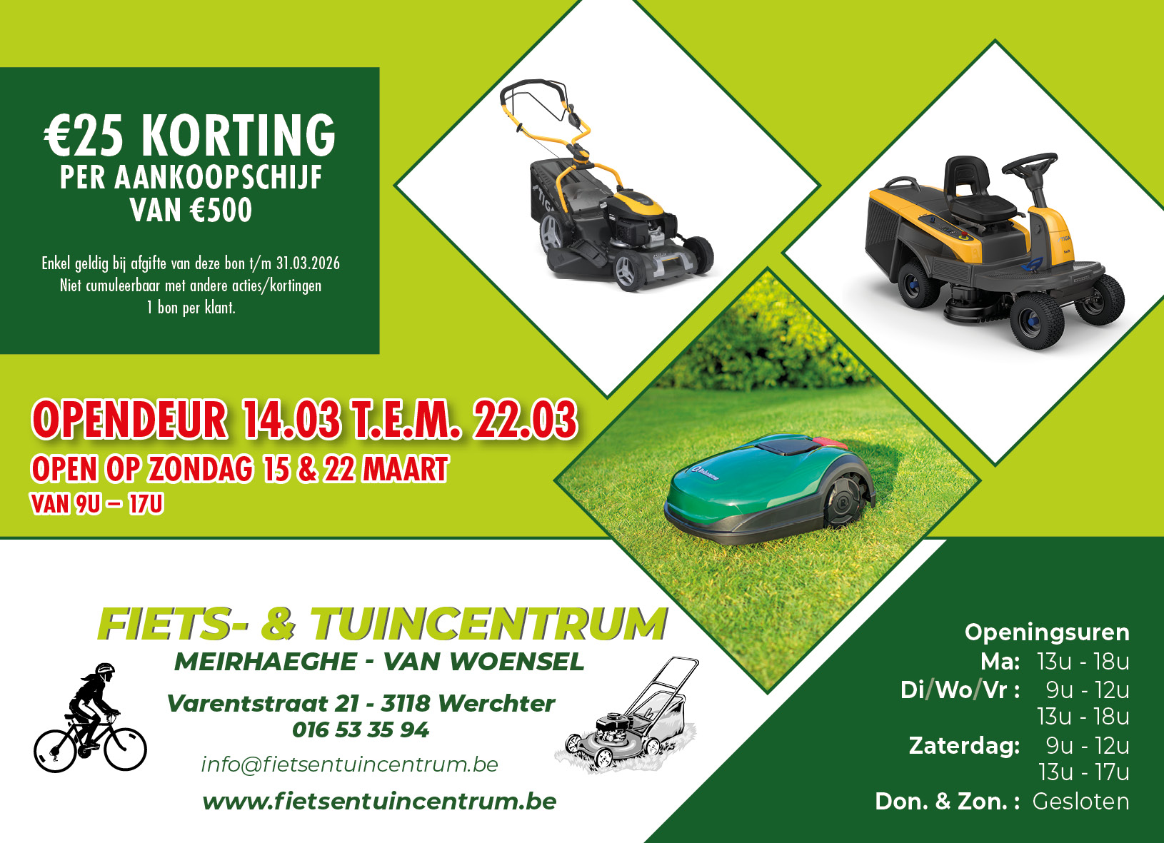 Fiets- en Tuincentrum Van Woensel Rotselaar