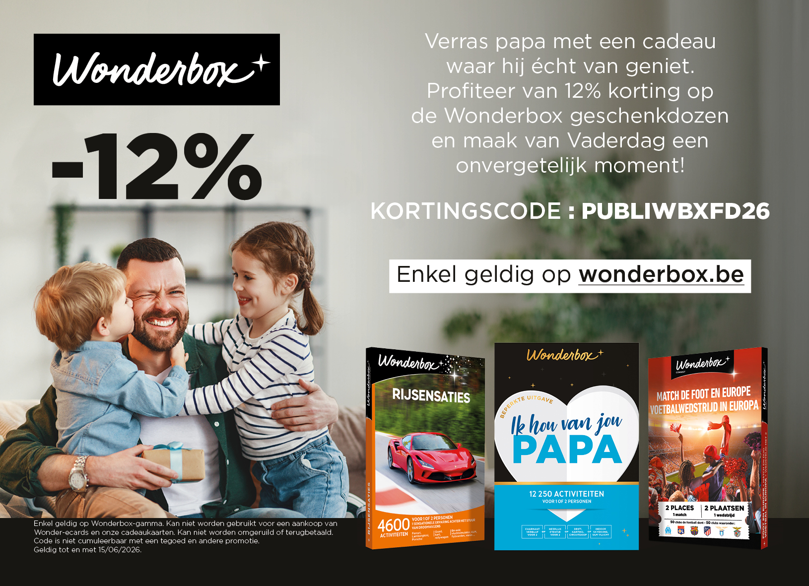 Wonderbox 12% korting