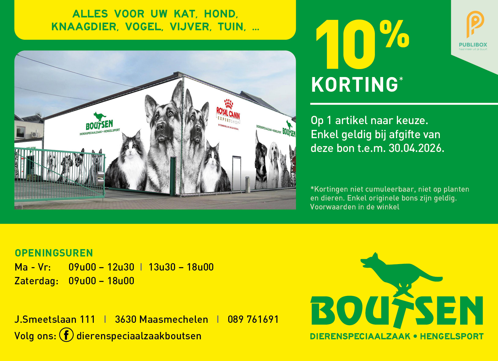 Boutsen Dierenspeciaalzaak Maasmechelen