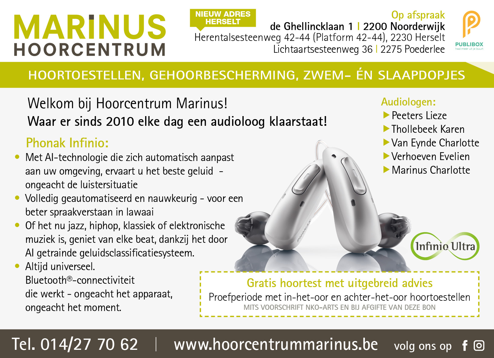 Hoorcentrum Marinus Noorderwijk - Poederlee - Herselt