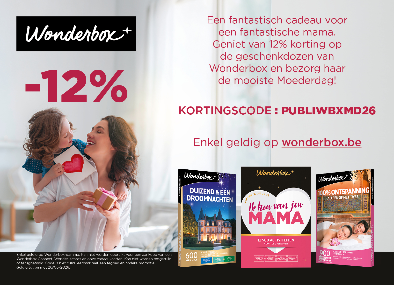 Wonderbox 12% korting