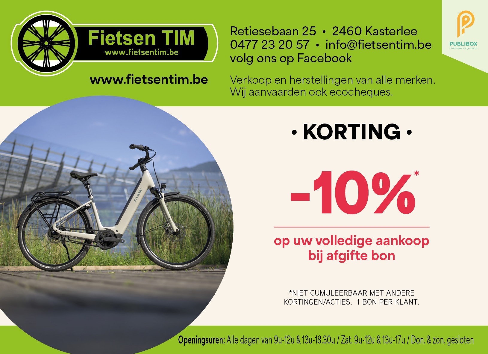 10% korting op je volledige aankoop