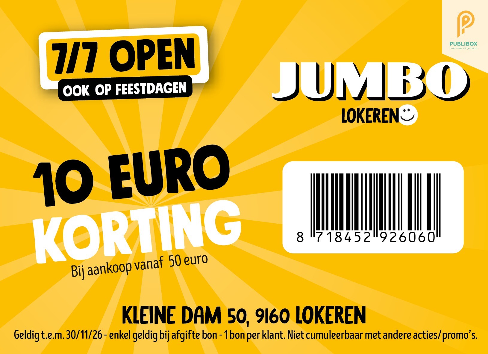 €10 korting vanaf €50