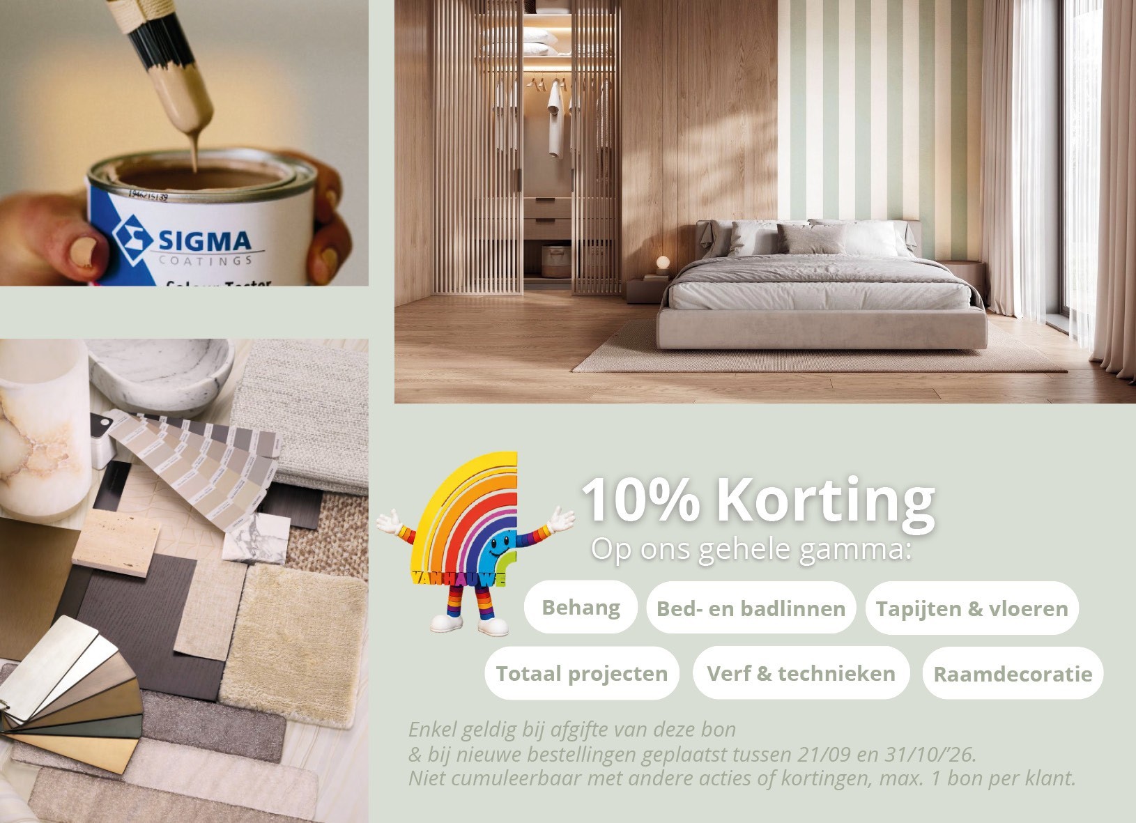 10% Korting op ons hele gamma