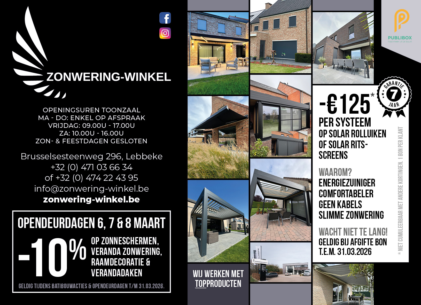 Zonwering Winkel Lebbeke